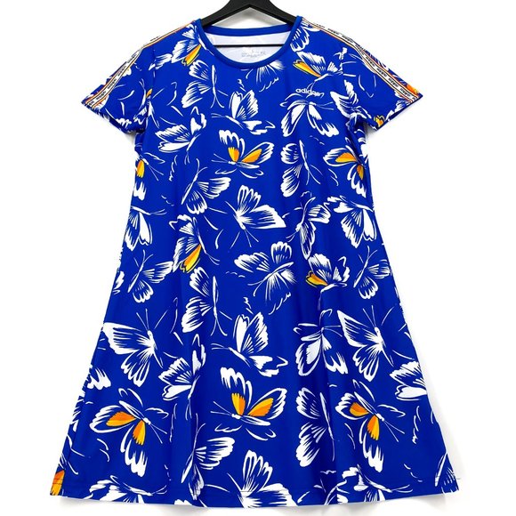 FARM RIO x ADIDAS Butterfly Mini Dress NWT - Picture 4 of 16